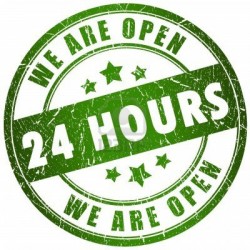 we are open 24 hours